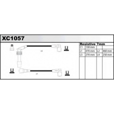 XC1057 QUINTON HAZELL Комплект проводов зажигания