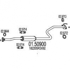 01.50900 MTS Средний глушитель выхлопных газов