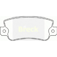 20775 00 C1 BRECK Комплект тормозных колодок, дисковый тормоз