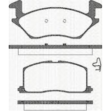 8110 13966 TRISCAN Комплект тормозных колодок, дисковый тормоз