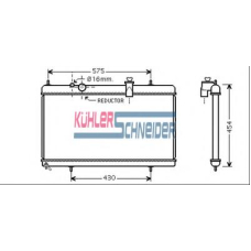 0700971 KUHLER SCHNEIDER Радиатор, охлаждение двигател