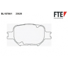 BL1879A1 FTE Комплект тормозных колодок, дисковый тормоз