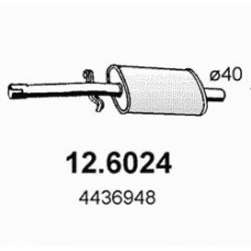 12.6024 ASSO Средний глушитель выхлопных газов
