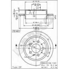 BS 7577 BRECO Тормозной диск