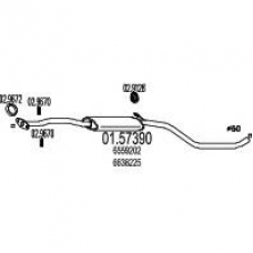 01.57390 MTS Средний глушитель выхлопных газов