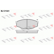 BL1215A1 FTE Комплект тормозных колодок, дисковый тормоз