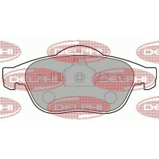 LP1708 DELPHI Комплект тормозных колодок, дисковый тормоз