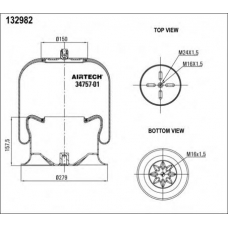 34757-01 K Airtech Кожух пневматической рессоры