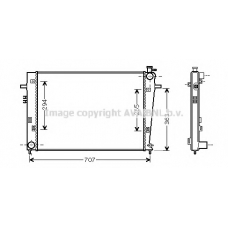 HY2204 AVA Радиатор, охлаждение двигателя