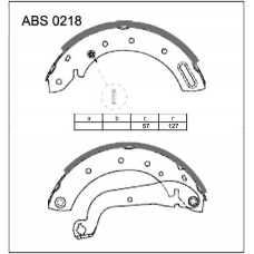 ABS0218 Allied Nippon Колодки барабанные