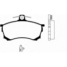 J PA-592AF JAPANPARTS Комплект тормозных колодок, дисковый тормоз
