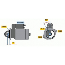 0 001 368 310 BOSCH Стартер