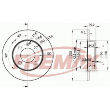 BD-5608 FREMAX Тормозной диск