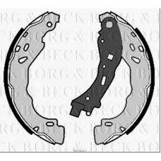 BBS6467 BORG & BECK Комплект тормозных колодок