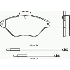 P 61 053 BREMBO Комплект тормозных колодок, дисковый тормоз