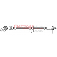 4110116 METZGER Тормозной шланг