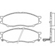 T1874 PAGID Комплект тормозных колодок, дисковый тормоз