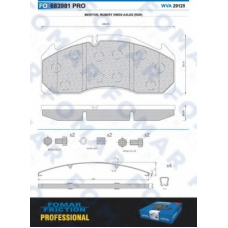 FO 683981 FOMAR ROULUNDS Комплект тормозных колодок, дисковый тормоз