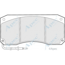 PAD1055 APEC Комплект тормозных колодок, дисковый тормоз