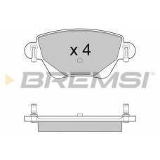 BP2927 BREMSI Комплект тормозных колодок, дисковый тормоз