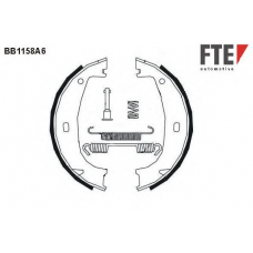 BB1158A6 FTE Комплект тормозных колодок, стояночная тормозная с