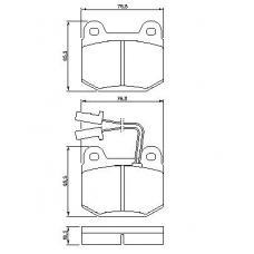 0 986 424 029 BOSCH Комплект тормозных колодок, дисковый тормоз