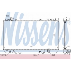 64756A NISSENS Радиатор, охлаждение двигателя