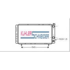 0903701 KUHLER SCHNEIDER Радиатор, охлаждение двигател