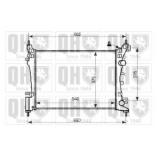 QER2471 QUINTON HAZELL Радиатор, охлаждение двигателя