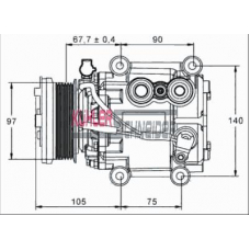 8405661 KUHLER SCHNEIDER Компрессор, кондиционер