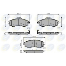 CBP31781 COMLINE Комплект тормозных колодок, дисковый тормоз