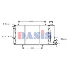 060550N AKS DASIS Радиатор, охлаждение двигателя