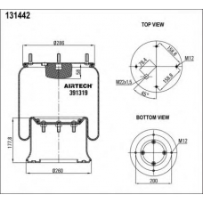 391319  K Airtech Кожух пневматической рессоры