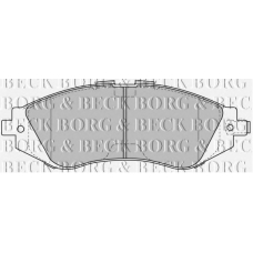 BBP1881 BORG & BECK Комплект тормозных колодок, дисковый тормоз