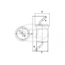 SC 7041 P SCT Топливный фильтр