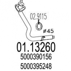 01.13260 MTS Труба выхлопного газа