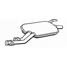 15308 WALKER Средний глушитель выхлопных газов