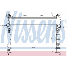 62784A NISSENS Радиатор, охлаждение двигателя