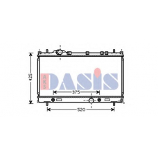 520097N AKS DASIS Радиатор, охлаждение двигателя