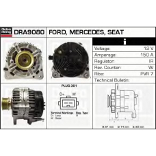 DRA9080 DELCO REMY Генератор