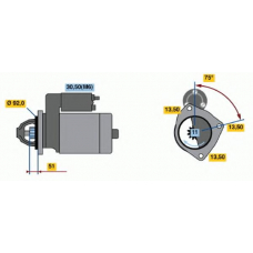 0 001 372 005 BOSCH Стартер