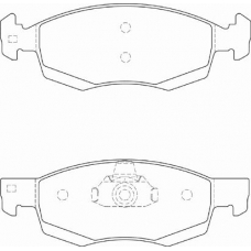 FD7327A NECTO Комплект тормозных колодок, дисковый тормоз