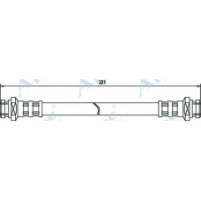 HOS3440 APEC Тормозной шланг