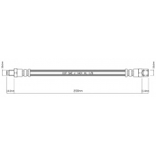 VBH841 MOTAQUIP Тормозной шланг