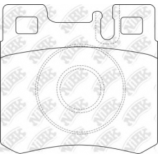 PN0006 NiBK Комплект тормозных колодок, дисковый тормоз