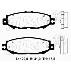 IBR-1295 IPS Parts Комплект тормозных колодок, дисковый тормоз