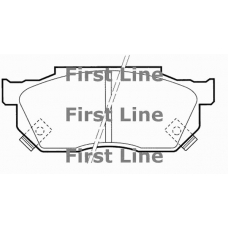FBP1621 FIRST LINE Комплект тормозных колодок, дисковый тормоз