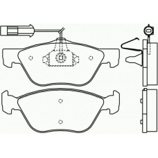 T1099 PAGID Комплект тормозных колодок, дисковый тормоз