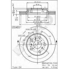 BS 7886 BRECO Тормозной диск