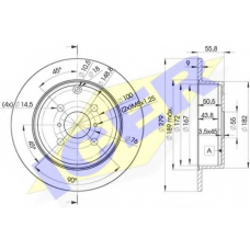 78BD2081-2 ICER Тормозной диск